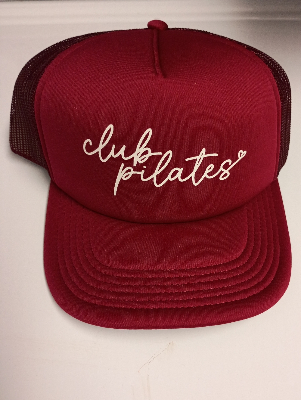 Spiritual Gangster & Club Pilates Collab | Maroon "club pilates" Trucker Hat New